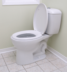 A neat and clean toilet without any issues
